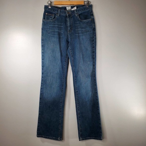 Calvin Klein Jeans Boot Cut Jean Faded Blue Wash Size 4 - Picture 10 of 10